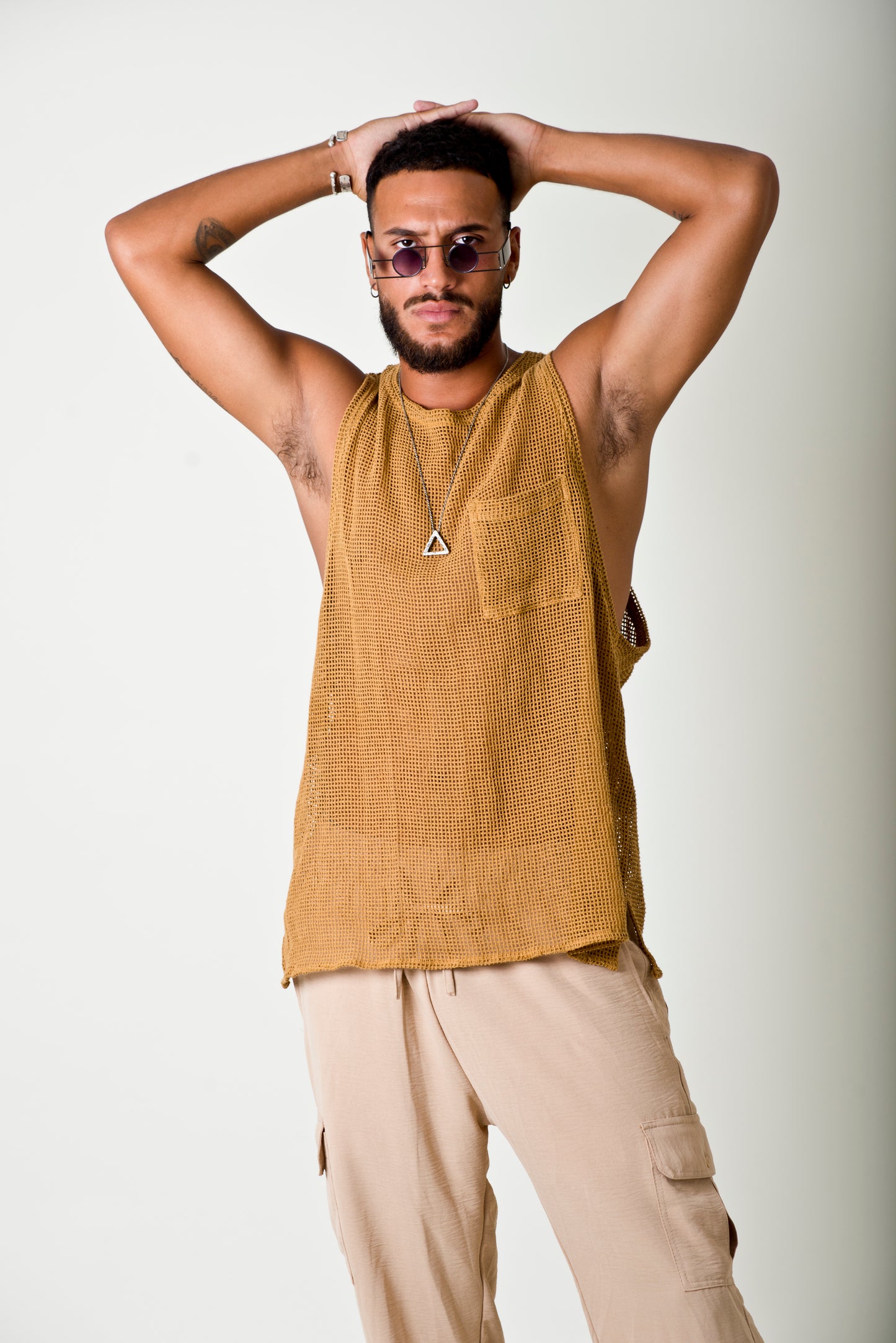 Musculosa jordan tejida