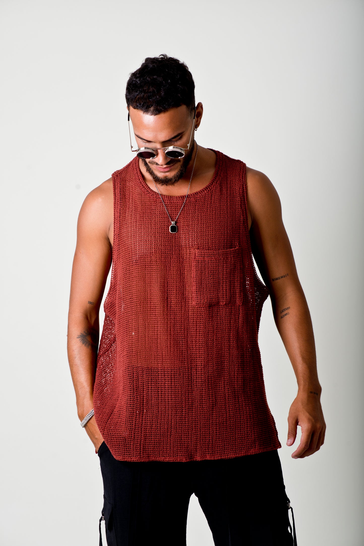 Musculosa jordan tejida