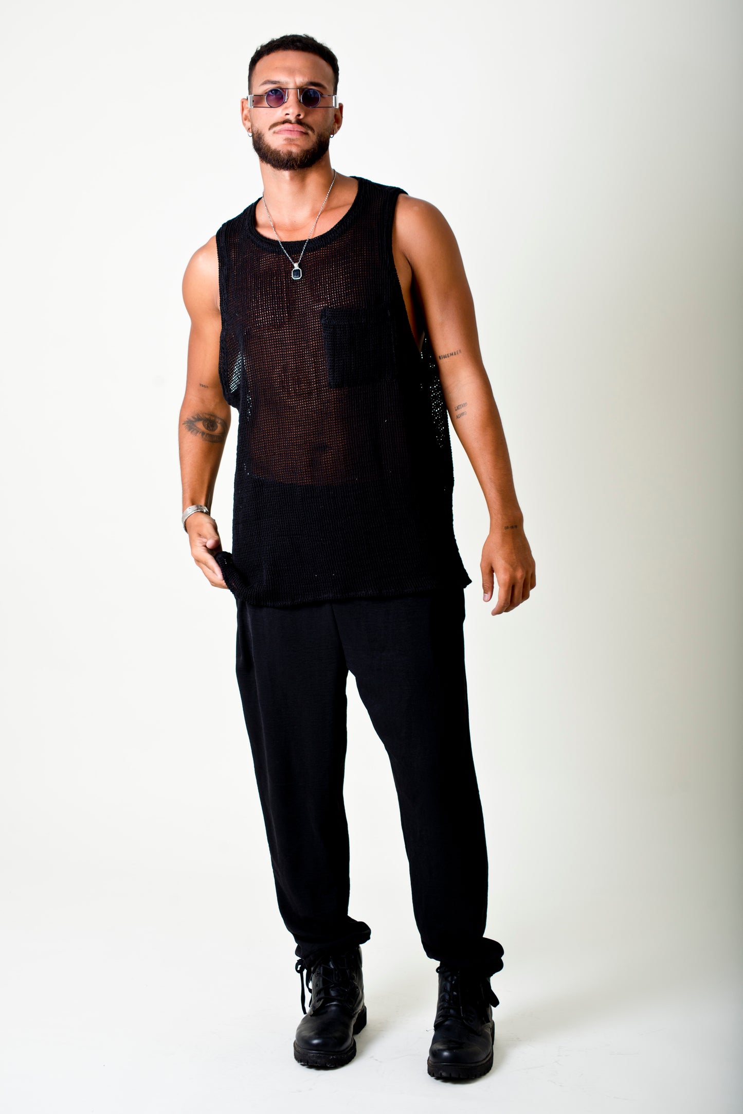 Musculosa jordan tejida