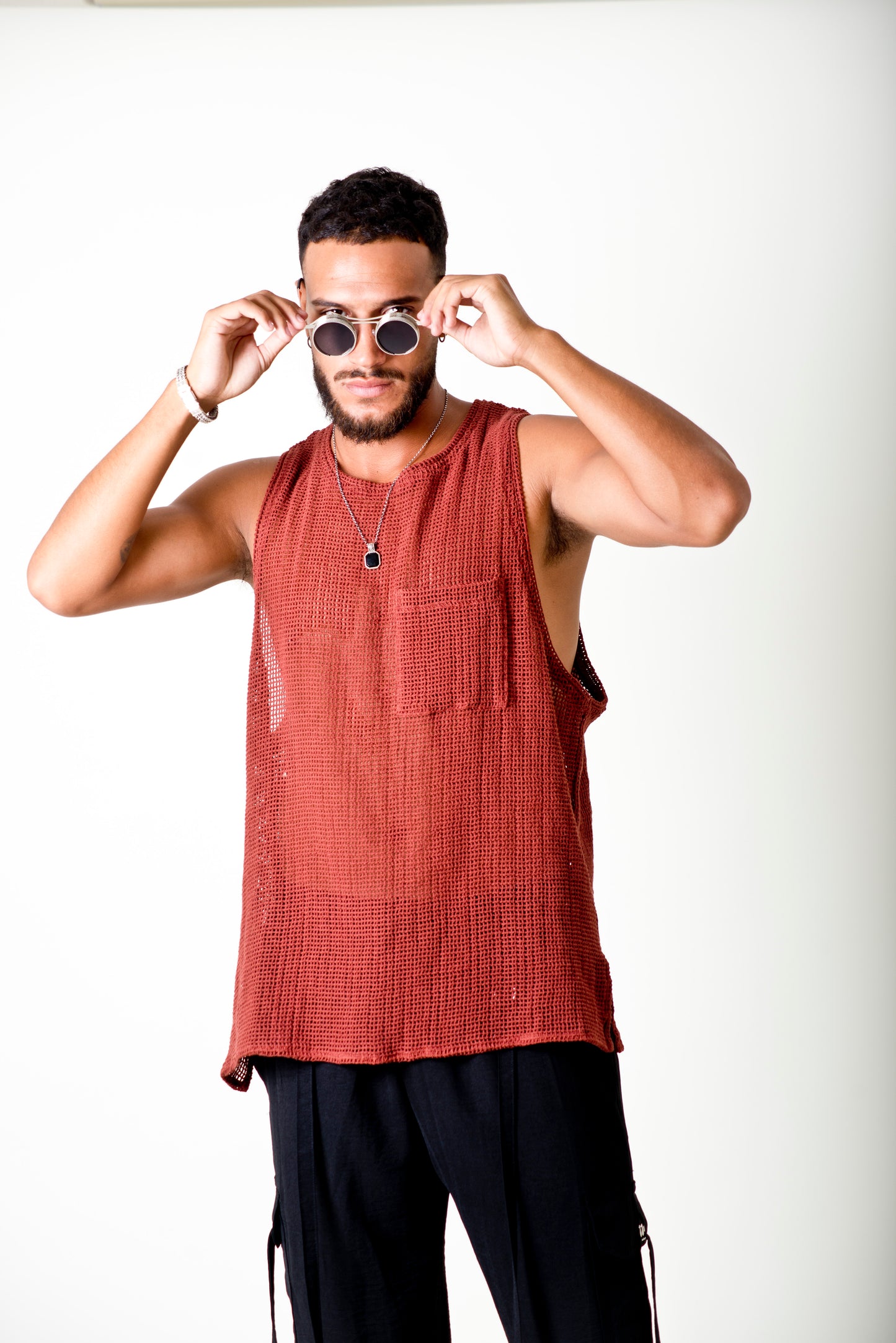 Musculosa jordan tejida