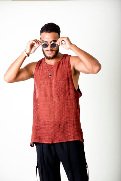 Musculosa jordan tejida
