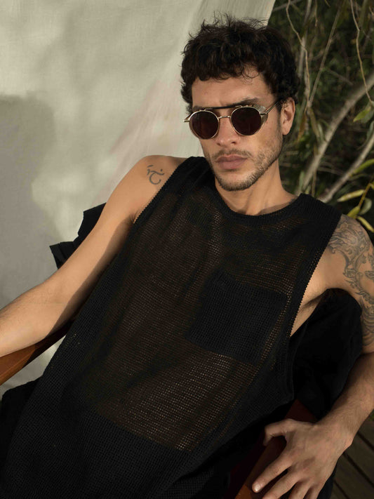 Musculosa jordan tejida